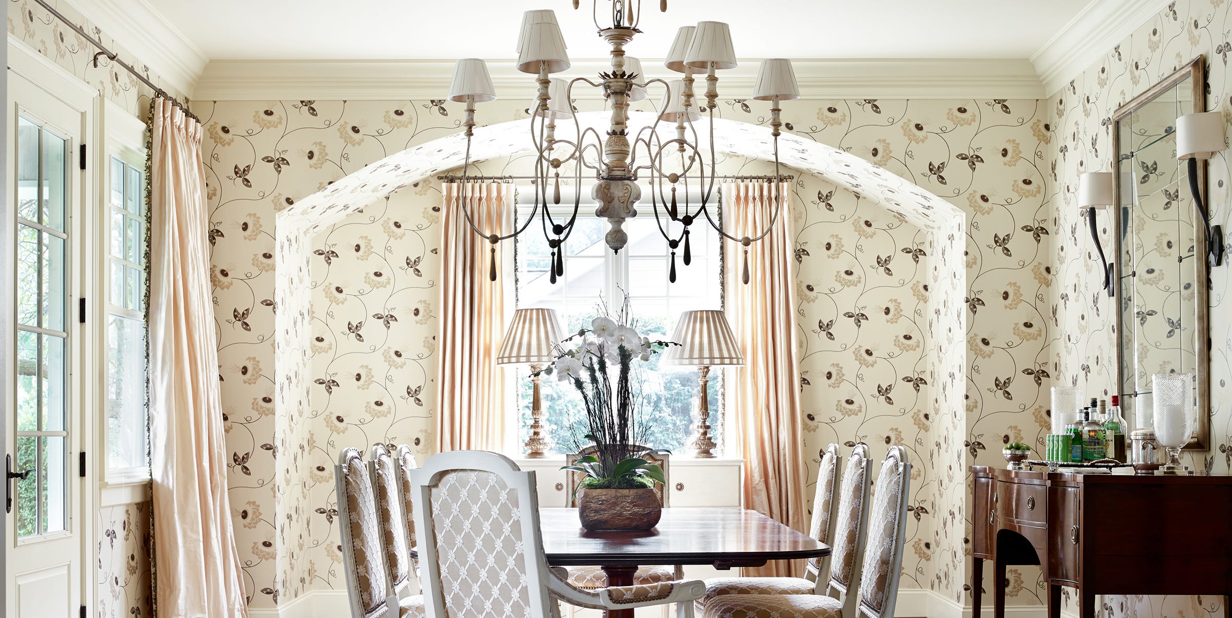 Beautiful wallpaper installation Phoenix home